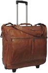 Rolling Leather Garment Bag (Brown)