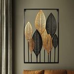 Yezi Large Metal Wall Art Leaf Tree Of Life Hanging Home Decor Sculpture Garden