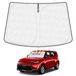 Cartist Windshield Sun Shade Custom Fit for Kia Soul 2020-2023 Accessories Foldable Car Front Window Sunshade Sun Visor Protector