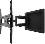 Kanto R300 Recessed in-Wall Full Motion Articulating TV Mount for 32-inch to 55-inch TVs | Ultra Low Profile | Swivel and Tilt Capable | Cable Management for Clean Setup | Black