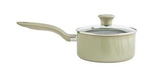 T-fal Recycled Ceramic Nonstick Sauce Pan 3 Quart Oven Safe 350F Pots and Pans, Cookware Green