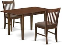 3 Pc dinette set- Table with a 12in leaf and 2 Dining Chairs