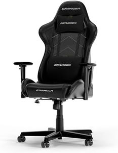 DXRacer FORMULA L Schwarz PVC Leder das Orginal Gaming Stuhl
