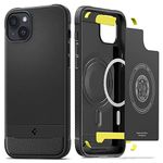 Spigen Case for iPhone 14 Case: Rugged Armor MagFit [Mil-Grade Certified], [Shockproof], Compatible with MagSafe for iPhone 14 Case - Matte Black