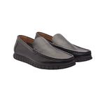 Michael Angelo Men's Texas 8501 Black Leather Loafer -6UK