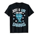 Just A Girl Who Loves Sharks Kids G