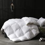 Razzai Duvet 500 GSM Winter Comforter Premium Collection Quilted Comforter (92" x 106" Inches/233cm x 269cm) - King Size Comforter|White| Microfiber| Lightweight