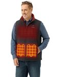 ORORO Men's Heated Gilet with Power Bank, Lightweight Quilted Heated Vest for Men - Charger Not Included (Neutral Black,L)