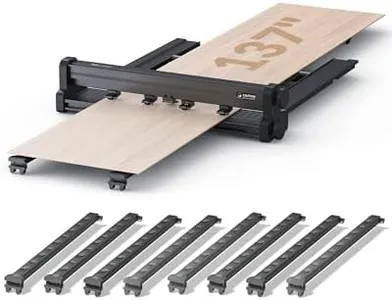 WECREAT 137" Automatic Conveyor Feeder, Extension Kit Accessories for Laser Engraver and Cutter Machine, Auto Pass Through Feeder Expand Processing Area to 137"x14.9"