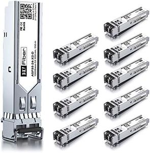 SFP Transceiver Multimode Gigabit Mini-GBIC Module 1000Base-SX Compatible Cisco GLC-SX-MMD(MMF, 850nm, 550m, Dual LC,DOM), 10 Pack