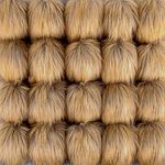 SIQUK 20 Pieces Faux Fur Pom Pom Balls DIY Faux Fox Fur Fluffy Pom Pom with Elastic Loop for Hats Scarves Gloves Bags Accessories (Natural Colour)