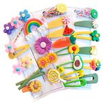 SUNBIRD 10Pcs Baby Girl's Rainbow Unicorn Hair Clips Set Baby Hairpin For Kids Girls Baby Hairpin For Kids Girls Toddler Barrettes Hair Accessories Hair Clip