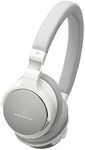 Audio-Technica ATH-SR5BTWH Bluetooth Wireless On-Ear High-Resolution Audio Headphones, White