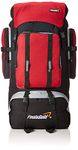 foolsGold XL 100L Hiking, Camping, Travel Backpack Rucksack with Dual Access - Red