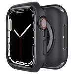 Caseology Nero Cover Case Compatible with Apple Watch 44mm Series 6 (2020) SE (2020) 5 (2019) 4 (2018) - Black