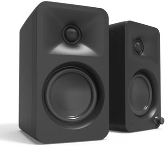 Kanto ORA 100W Powered Reference Desktop Computer Speakers with 5.0 Bluetooth, Black