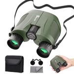 Selvim Compact Binoculars,10x25 Large View Binocular for Adults Kids, Small Binoculars with Low Light Vision, Waterproof Easy Focus Binocular for Bird Watching, Travel, Hunting,Hiking