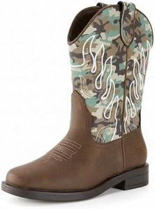 PATPAT Girls Boys Cowboy Boots, Glow in the Dark Cowgirl Cowboy Boots for Toddler Little Big Kid