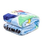 Butterthief Flannel Cartoon Print Lightweight Baby Blanket For Babies | Soft Plush All Seasons Blankets For 0-5 Years | Soft Baby Wrapper Blanket For Baby Boys Girls,New Born Kids Toddler (Blue)