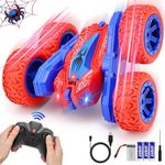 Spider Remote Control Cars for Kids,Double Sided 360° Flips Rotating 4WD Off Road Racing RC Car, RC Stunt Car Toys for Girls Boys Age 4 5 6 7 8 9 10,Perfect Kids Toys Gifts on Birthday