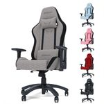 GT OMEGA | Pro Series Gen 2.0 | Gaming Chair Breathable Adjustable Reclining Computer Office Chair (Ultra-Soft Fabric, Grey)