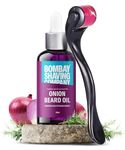 BOMBAY SHAVING COMPANY Beard Growth Kit with Onion Beard Growth Oil for Men & Beard Activator (Derma Roller Activator) For Fast Beard Growth