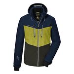 Killtec Men's Functional Ski Jacket with Zip-Off Hood and Snow Guard