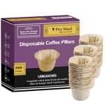 Pro Mael Disposable Coffee Filters Paper for Keurig Brewers Single Serve 1.0 and 2.0 Use with All Brands Reusable K Cup Pods, Natural (360 Filters)