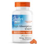 Doctor's BEST High Absorption Coq10 With Bioperine, 100 Mg, 120 Softgels