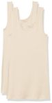 Amazon Essentials Women's Slim-fit Tank, Pack of 2, Light Camel, L