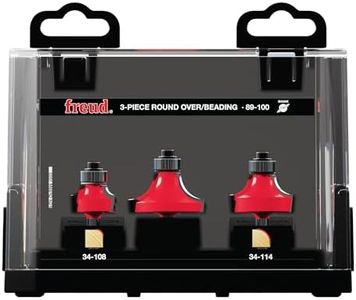 Freud 89-100 3-Piece Round Over and Beading Router Bit Set