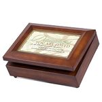Wonderful Daughter Dark Wood Finish Jewelry Music Box - Plays Tune You are My Sunshine