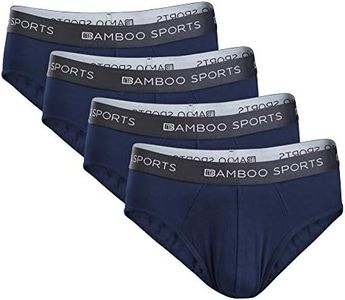 BAMBOO SPORTS B Mens No Fly Bamboo Underwear Briefs- Super Soft & Comfortable Fit