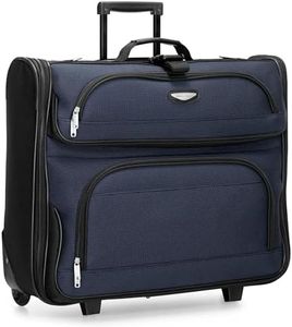 Travel Select Amsterdam Rolling Garment Bag Wheeled Luggage Case, Navy (23-Inch)