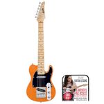 LyxPro 30” Electric Guitar TL Series, Full-Size Paulownia Wood Body, 3-Ply Pickguard, C-Shape Neck, Ashtray Bridge, Quality Gear Tuners, 3-Way Switch & Volume/Tone Controls, 2 Picks Included, Mahogany