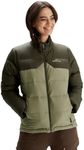 Kathmandu Epiq Womens Down Puffer 600 Fill Warm Outdoor Winter Jacket Women's Beech/Dark Moss 16