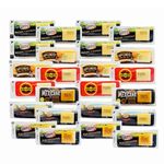 Mini Cheese Selection for Cheese Board - Pack of 2 x 12 Individually Wrapped 6 Different Flavour Cheese Portions Great with Chutney or Jam for Lunch Box, Cheese Gift Set, Hampers for Men or Birthday