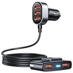 5-in-1 Car USB Charger Multi Port, 