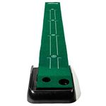 Franklin Sports Indoor Golf Putting Green – Portable Authentic 9 Foot Mat with Auto Ball Return –Golf Training Aid & Putting Practice Game – Real Course Feel