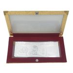 Sahiba Gems Exclusive 999 Pure Silver Plain Note (Without Color) of Rs 500 Currency for Gifting Diwali, family wedding special gifts and friends ~ Pack in a Golden Sheet Box