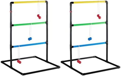 OLIXIS Ladder Ball, Golf Tossing Ball Set for Ladder Toss Game, Ladderball Outdoor Games for Lawn & Backyard for Adults & Kids, Complete with 6 Bolas, Scoreboards & Carry Bag