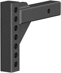 CURT 17100 Replacement Weight Distribution Hitch Shank, 2-Inch Receiver, 2-In Drop, 6-Inch Rise, CARBIDE BLACK POWDER COAT