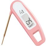 Lavatools PT12 Javelin Digital Instant Read Meat Thermometer for Kitchen, Food Cooking, Grill, BBQ, Smoker, Candy, Home Brewing, Coffee, and Oil Deep Frying (Rose)