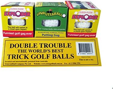 Trick Exploding & Unputtable Golf Ball 3 Pack