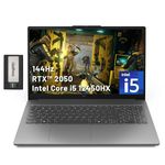 Lenovo LOQ 15.6" 144Hz FHD Gaming Laptop, Intel i5-12450HX, NVIDIA GeForce RTX 2050, 32GB DDR5, 1TB PCle SSD, Wi-Fi 6, Bluetooth, Windows 11, Grey, 256GB Docking Station Set