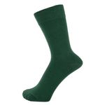 ZAKIRA Finest Combed Cotton Dress Socks in Plain Vivid Colours for Men, Women (Green)