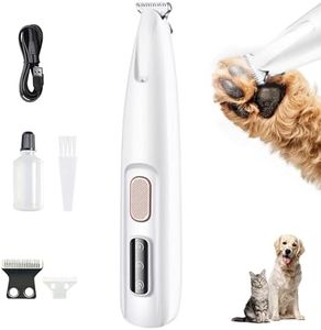 Tondeuse Chien Professionnelle Poil pour Chiens, Hulaiyaa Rasoir pour Chats, Trimmer de la Patte de Chien, Sans Fil Tondeuse Faible Bruit Toilettage pour Animaux, Silencieuse Tondeuse pour Chat