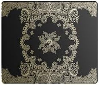 AM SilkGlass Gaming Mouse Pad. Large 19.29" x 16.54" Pro Esports Mouse Pad with 2μm Etched Ultra-Smooth Nano Surface. 700°C Tempered Glass Quiet for All Mice, Anti-Slip Base, Scratch & Sweat Resistant