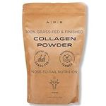 APE Nutrition Collagen Powder Peptides - Type 1 & 3 Bovine Collagen Protein, 100% Grass-Fed & Finished, Ancestral Supplement UK, Unflavoured, Improves Hair Skin & Nail Health