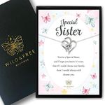 Gifts for Sister - Sister Gift Necklace Beautifully Boxed Heartfelt Verse Sentimental Keepsake Jewellery Present Thoughtful Sister Birthday Gift Christmas Mothers Day